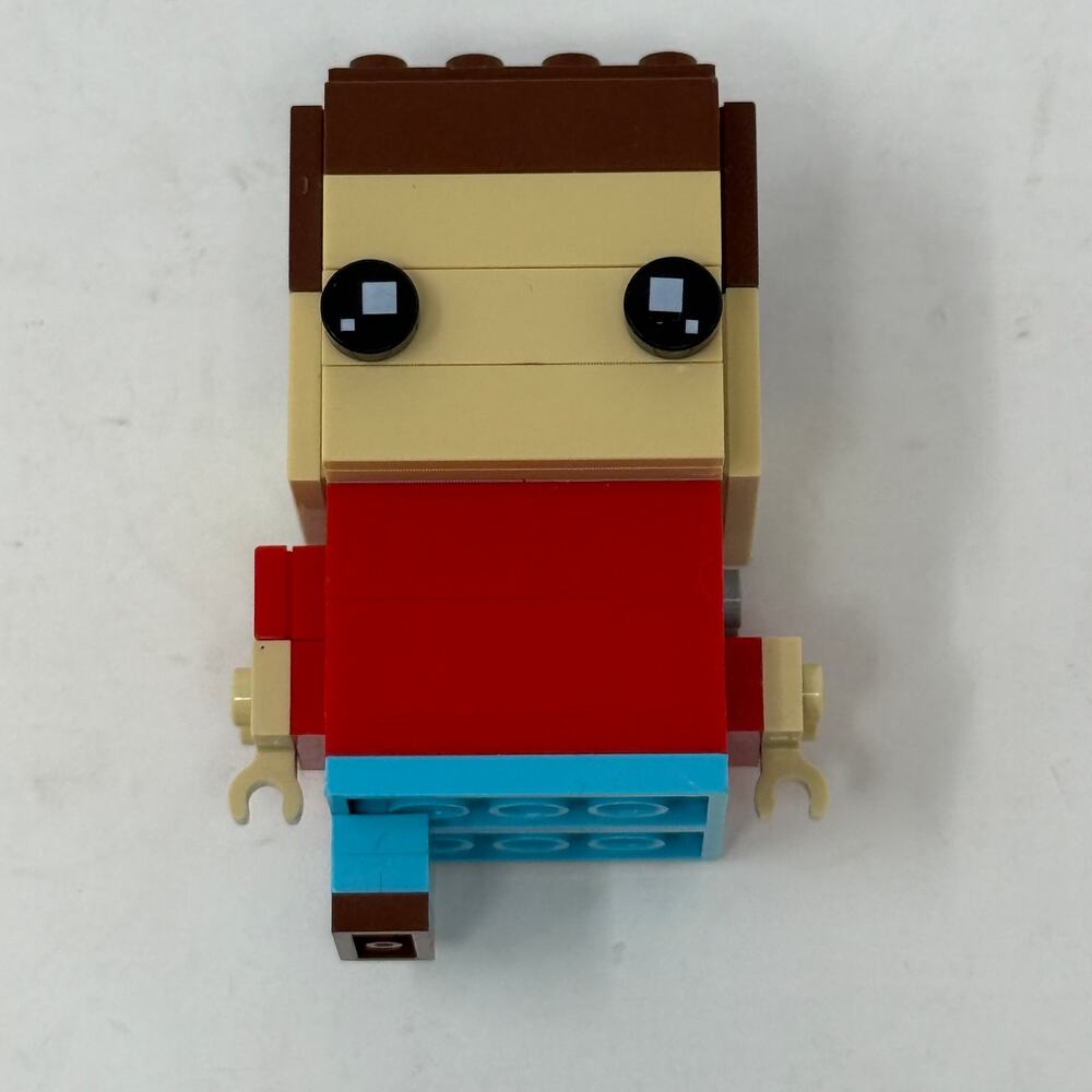 LEGO BrickHeadz Style Custom Figure Red Shirt Blue Pants Incomplete Build‎ - Picture 7 of 10